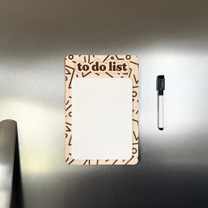 Reusable Magnetic To Do List for fridge | reusable to do list | magnetic to do list | Acrylic Dry Erase To Do List for refrigerator