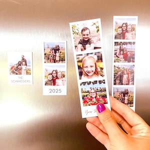 Photo Magnet, Photo Strip Magnet, Custom Photo Strip Fridge Magnet, Locker Photo Magnet, Photo Strip Style Magnet, Personalized Photo Magnet