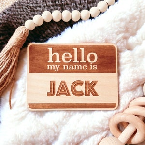 Personalized Newborn Name Sign: Laser Cut Nursery Decor