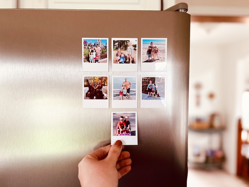Photo Magnets Insert Personalized Photo Magnet Set of 9, Custom Photo Magnets, 2x2 Photo - Etsy