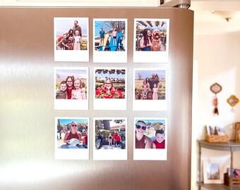 Personalized Photo Magnet Set of 9, custom photo magnets, 2x2 photo