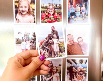 Photo Magnets, personalized photo magnet for fridge or locker, unique photo gift, custom photo magnet