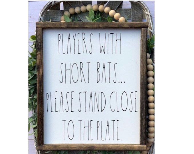 Farmhouse Wall Decor | Home Decor Gift | Farmhouse Signs | Bathroom Decor | Funny Bathroom Sign | Boho Farmhouse | Short Bats | Shelf Decor