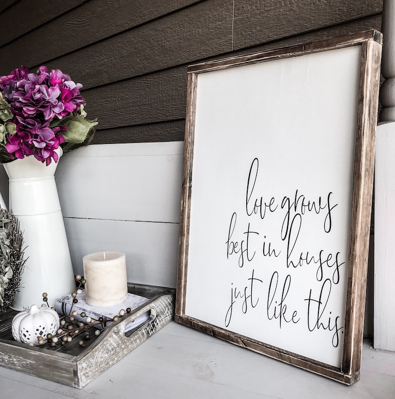 Farmhouse Wall Decor Home Decor Gift Living Room Decor Etsy