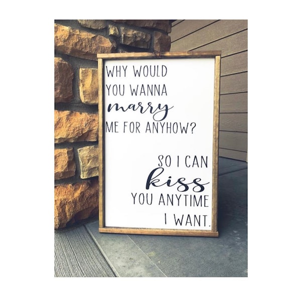 Farmhouse Decor | Gifts For The Home | Farmhouse Signs | Master Bedroom Decor | Marry Kiss | Boho Farmhouse | Shelf Decor