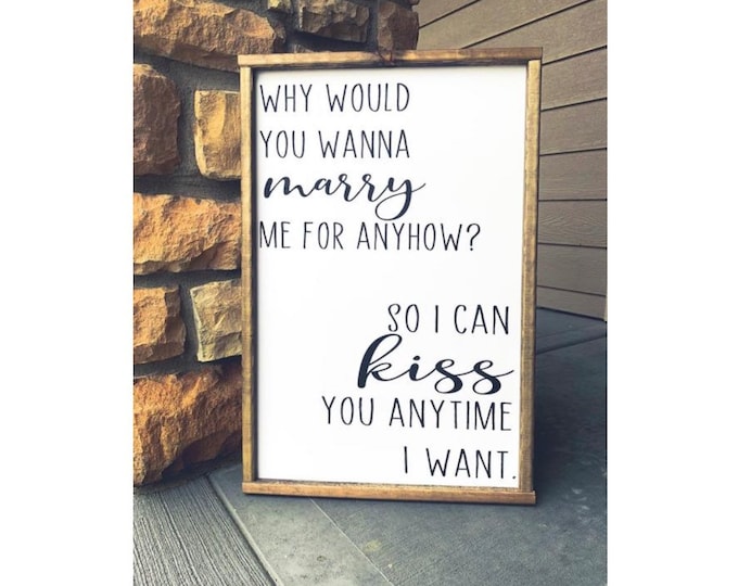 Farmhouse Decor | Gifts For The Home | Farmhouse Signs | Master Bedroom Decor | Marry Kiss | Boho Farmhouse | Shelf Decor