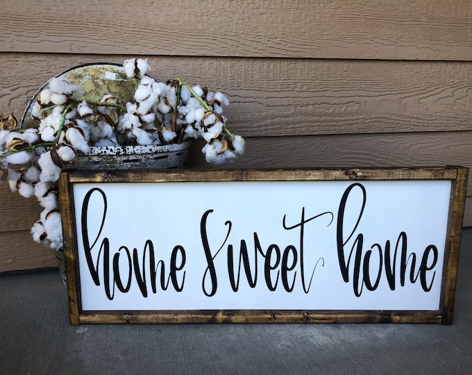 Home Decor Gifts | Farmhouse Wall Decor | Farmhouse Signs | Home Sweet Home | Living Room Decor | Shelf Decor | Boho Farmhouse