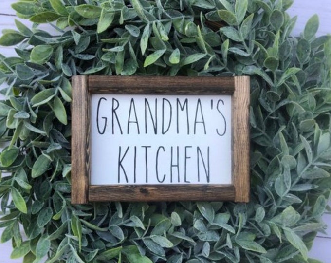 Grandmas kitchen | signs | wood signs | farmhouse signs | kitchen | home decor | farmhouse decor | farmhouse |