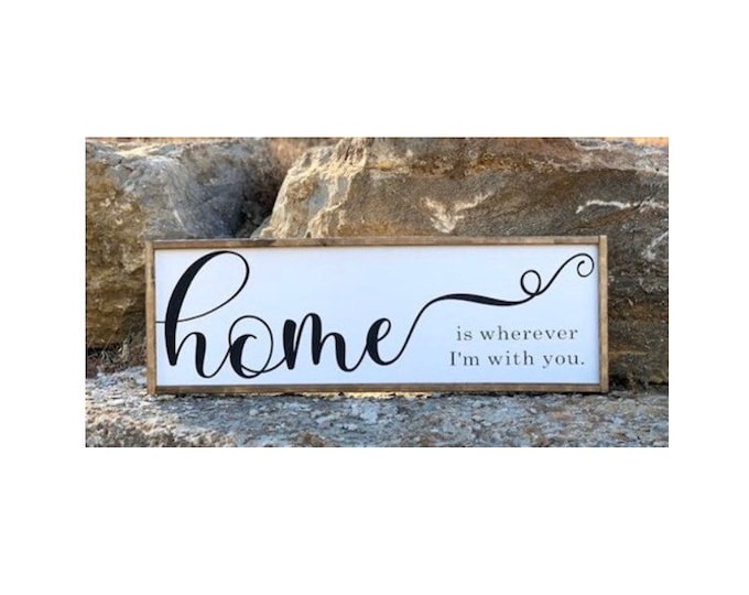 Farmhouse Decor | Signs With Quotes | Signs For Home | Wall Decor | Framed Wood Signs | Farmhouse Signs | Home Sign