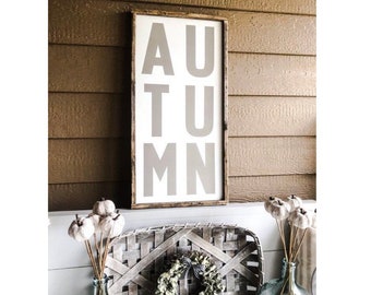 Farmhouse Decor | Signs For Home | Farmhouse Wall Decor | Framed Wood Signs | Farmhouse Sign | Fall Decor | Autumn | Home Decor