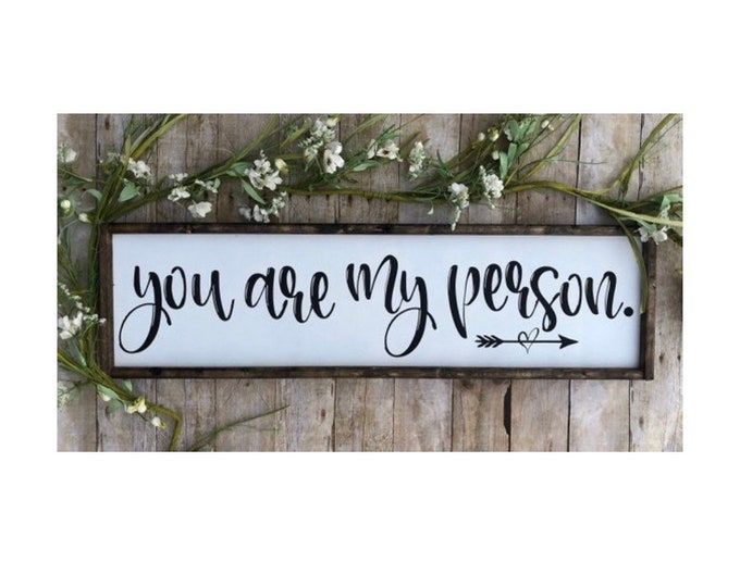 Farmhouse Decor | Farmhouse Wall Decor | Home Decor | Farmhouse Signs | Boho Farmhouse | You Are My Person | Shelf Decor | Wall Decor