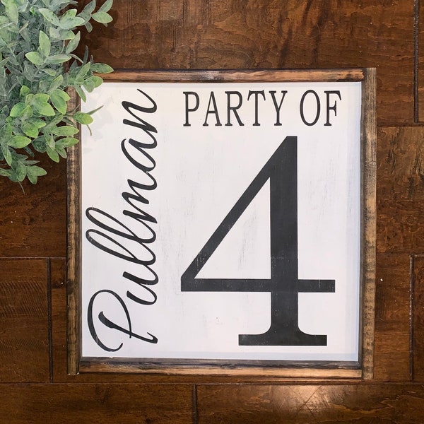 Farmhouse Wall Decor | Home Decor Gift | Farmhouse Sign | Party Of Sign | Living Room Decor | Boho Farmhouse | Shelf Decor | Gift For Family