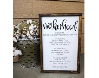 wood signs | signs | signs with quotes | motherhood | farmhouse signs | farmhouse decor | home decor | wall decor | signs | mother | mom