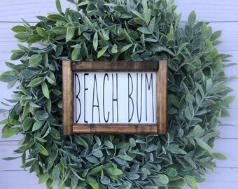 Signs with quotes | farmhouse decor wood signs | farmhouse signs | BEACH BUM | Signs for home