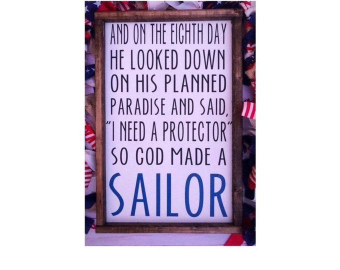 farmhouse wall decor | signs with quotes | signs | military | Navy | farmhouse sign | wood signs | military signs | Father's Day