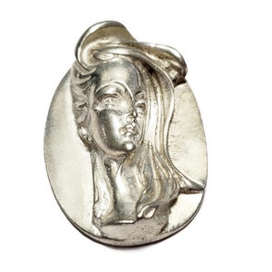 Vintage Haugrud Tinn Norway Fine Pewter Pendant, 1pc