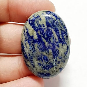 Natural Lapis Lazuli Gemstone Cabochon, All Natural, Non-Dyed, Lapis Cab, Lapis Lazuli Stone Cabochon, Natural Lapis Stone, Blue Stone