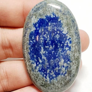 Natural Lapis Lazuli Gemstone Cabochon, All Natural, Non-Dyed, Lapis Cab, Lapis Lazuli Stone Cabochon, Natural Lapis Stone, Blue Stone