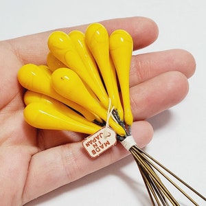 Vintage Miriam Haskell Japan Cherry Glass Headpins, 1pc