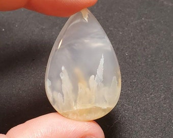 White Agate White Flame Gemstone Cabochon Agate Cabochon White Flame Agate Hand Polished Gemstone Cabochon Natural Stone Flame Agate