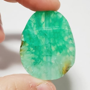 Green Dragon&#39;s Vein Agate Gemstone Pendant