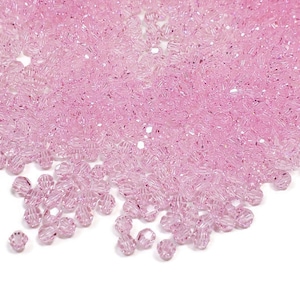 4mm Rosaline Swarovski Crystal Round Beads, 24pcs