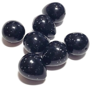 30mm Vintage Glitter Lucite Teardrop Beads, 1 Strand