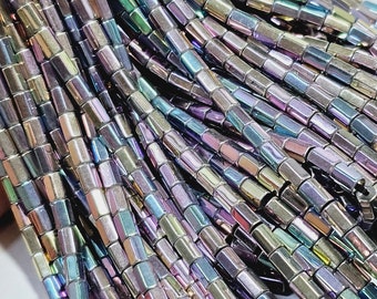 Rainbow Non Magnetic Hematite Gemstone Beads, 1 Strand