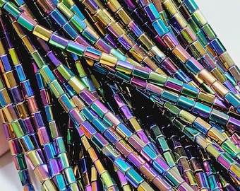 6mm Rainbow Hematite Beads, 1 Strand