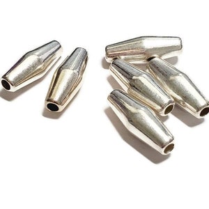Silver Plated Vintage Metal Beads, NOS Vintage Silver Metal, New Old Stock Vintage Beads, Silver Plated Vintage New Old Stock Beads, Vintage