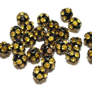7mm Vintage Jonquil Swarovski Crystal Beads, 1pc