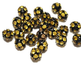 7mm Vintage Jonquil Swarovski Kristall Perlen, 1 Stück