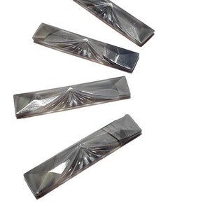 Vintage Czech Glass Rectangle Cabochon, 1pc