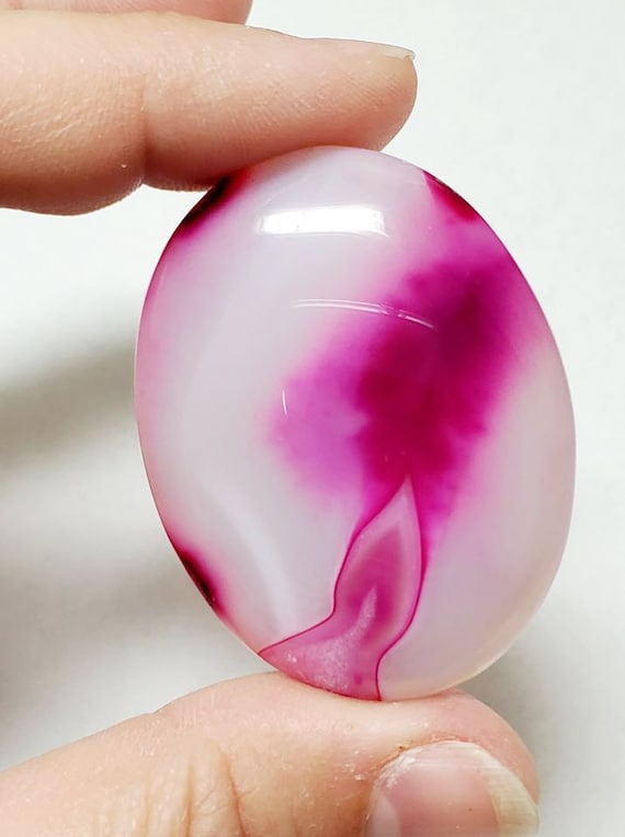 Pink and on sale white agate