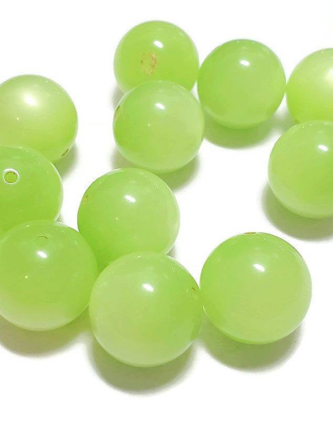 Vintage Moonglow Lucite Beads 16MM Round Beads Vintage Etsy