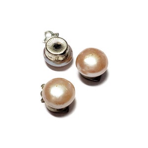 10mm Vintage Faux Pearl Clasp, 1pc