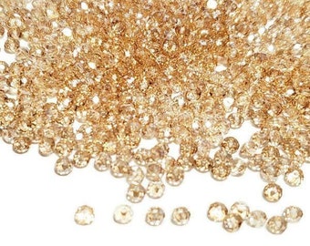 4mm Crystal Golden Shadow Swarovski Crystal Beads Article 5040 Briolettes, 12pcs