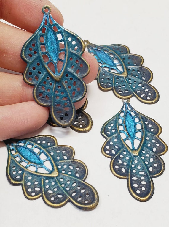 Metal filigree best sale stampings