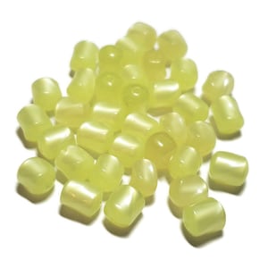 Vintage Moonglow Lucite Beads, 10x12MM, Round Twist Beads, Vintage Beads, Round Moonglow Beads, 36 Count Beads