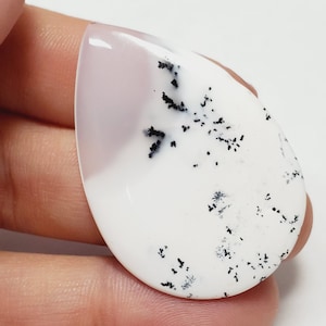 Dendritic Opal Agate Gemstone Cabochon