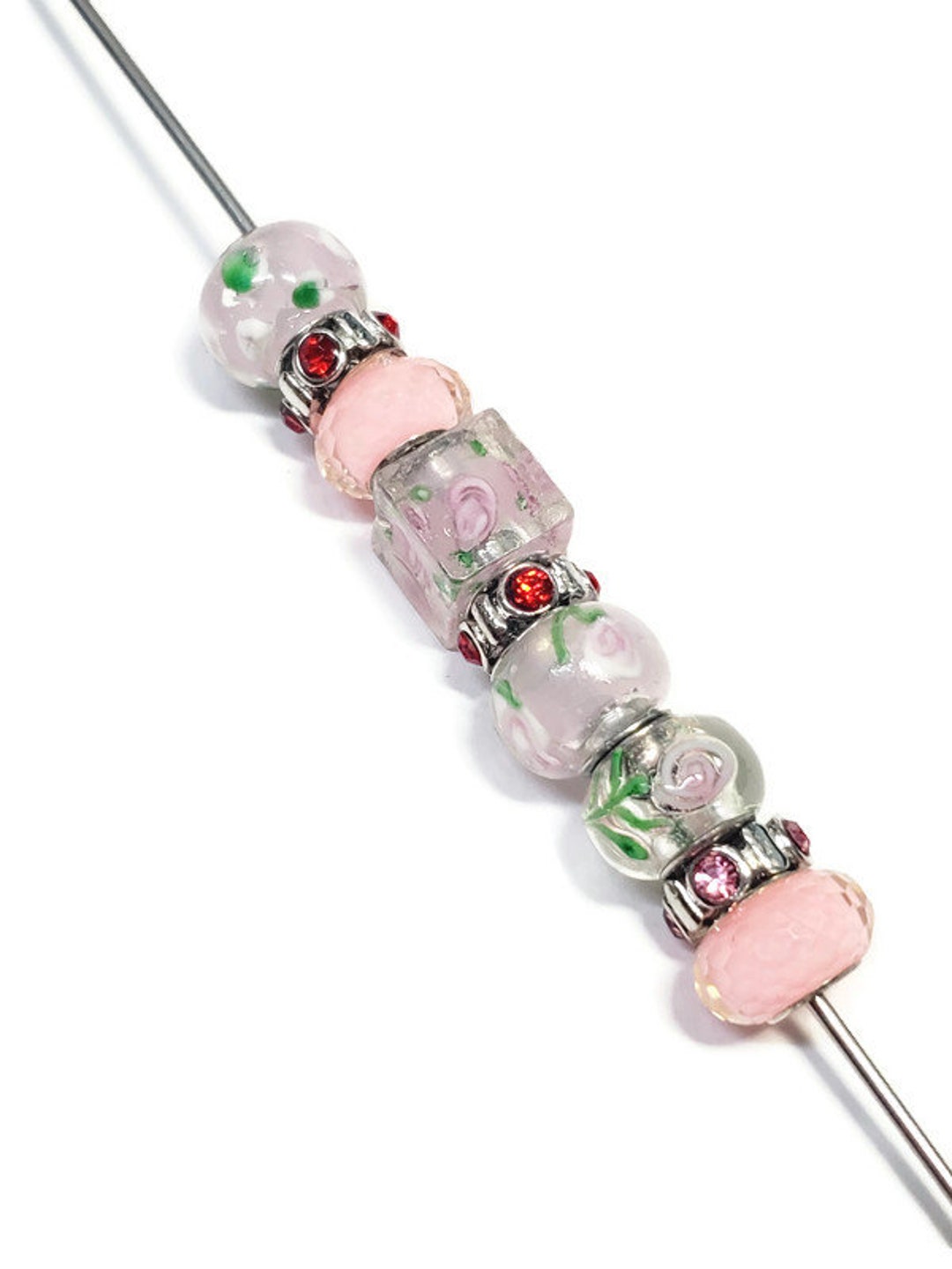 Large Hole European Style Assorted Bead Set Large Hole Beads Etsy