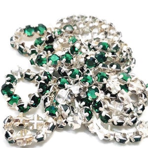 6mm Vintage Austrian Crystal Faceted Rose Montees, 12pcs