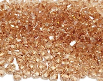 6 mm lichte Colorado Topaas Swarovski-kristallen bicone kralen, 24 stuks