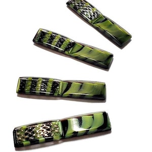 Vintage Czech Glass Rectangle Cabochon, 1pc