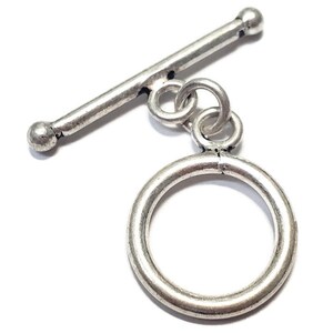 Vintage Sterling Silver Toggle Clasp, 1pc