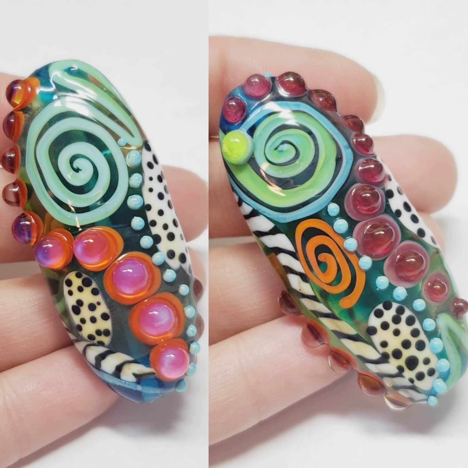 職人のランプワークガラスビーズフォーカル、ガラスフォーカルビーズ