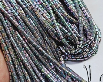 3mm Rainbow Hematite Beads, 1 Strand