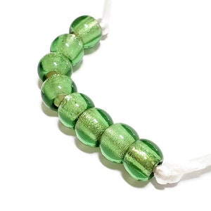 12mm Vintage Czech Glass Pony Beads, 8pcs