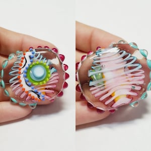 Artisan Bea Stoertz Handmade Lampwork Glass Bead, 1pc