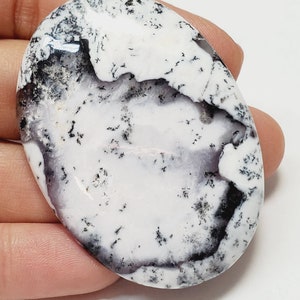 Dendritic Opal Agate Gemstone Cabochon